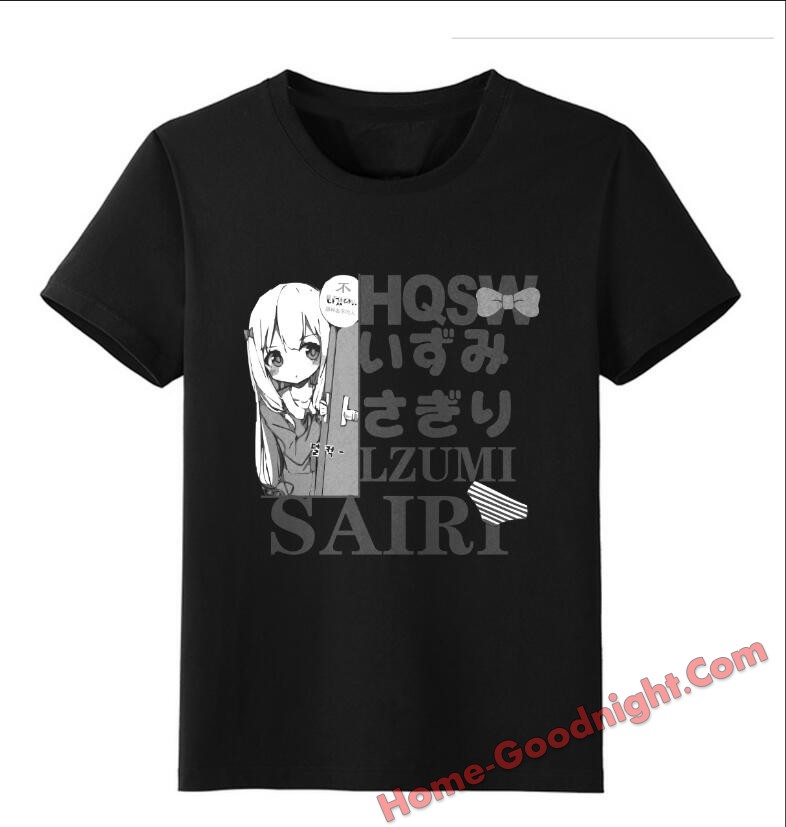 Izumi Sagiri - Eromanga Sensei Black Anime T-shirts